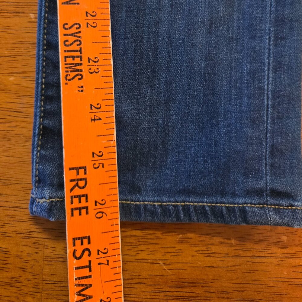 Paige Skyline Ankle Peg Jeans Women's 27 Blue Mid Rise Skinny Denim USA Stretch - Picture 4 of 10